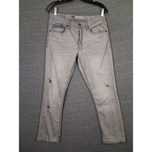 BKE Mens‎ Jeans 30S Gray Distressed Jake Straight Casual Streetwear
